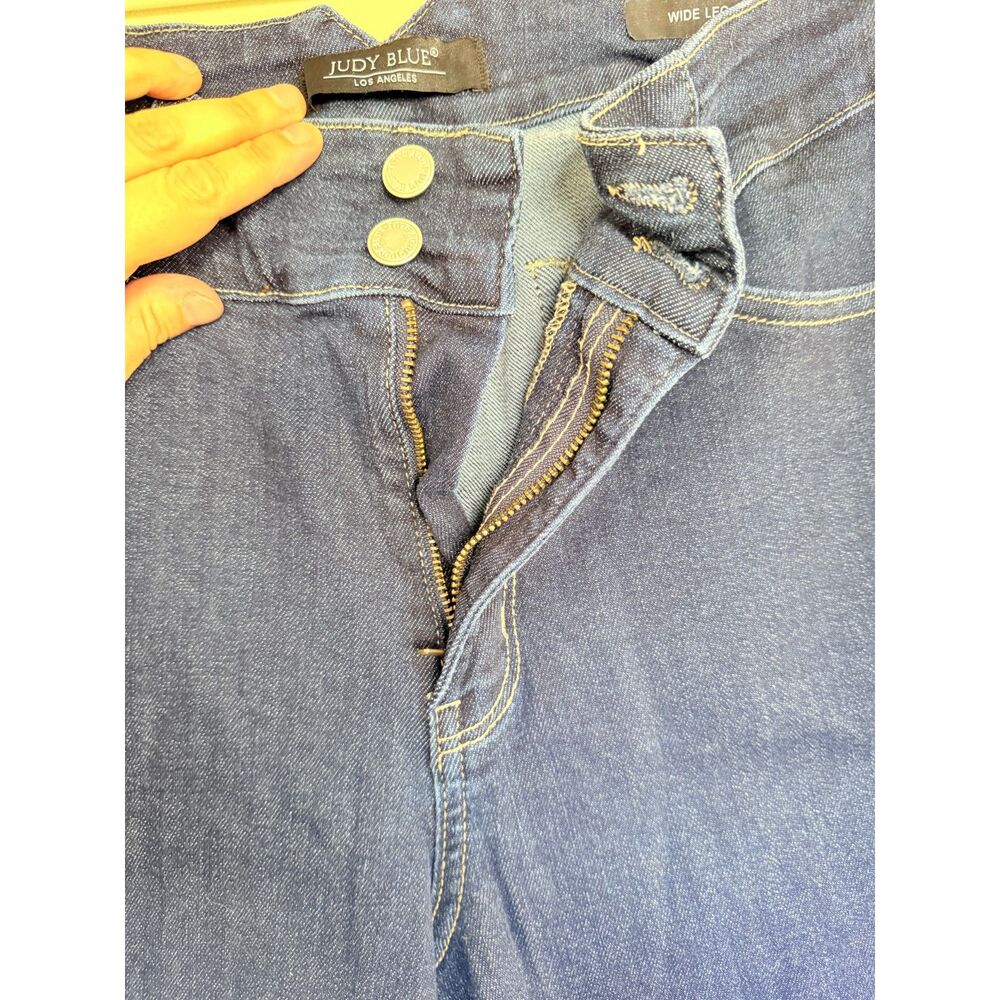 Judy Blue High Rise Double Button Wide Leg Jeans‎ Size 31 - Picture 6 of 9